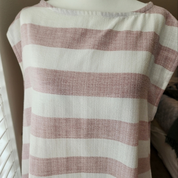 BAMBAH Striped Pink Kaftan Boutique line Maternity Dress One Size Fits Most - Picture 6 of 6